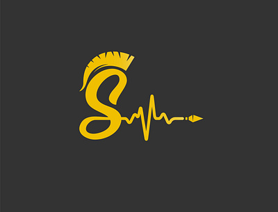 Spartan pulse branding design designs flat illustration illustrator logo logoart minimal vector