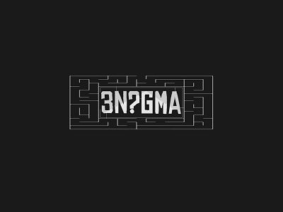 Enigma branding design illustration logo vector