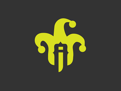 A + I Joker logo branding design illustration logo vector