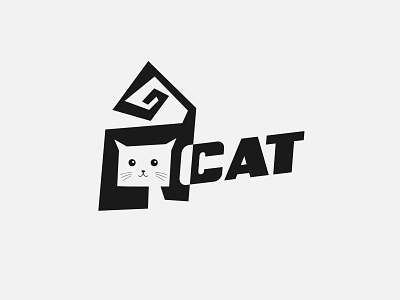 Cat branding design illustration logo vector