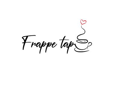 Frappe cafe adobe branding cafe design designs flat illustration illustrator logo minimal vector