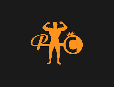 PC Bodybuilding logo adobe branding design designs flat illustration illustrator logo minimal vector