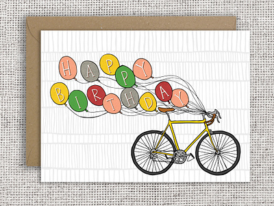 Birthday Bicycle Card