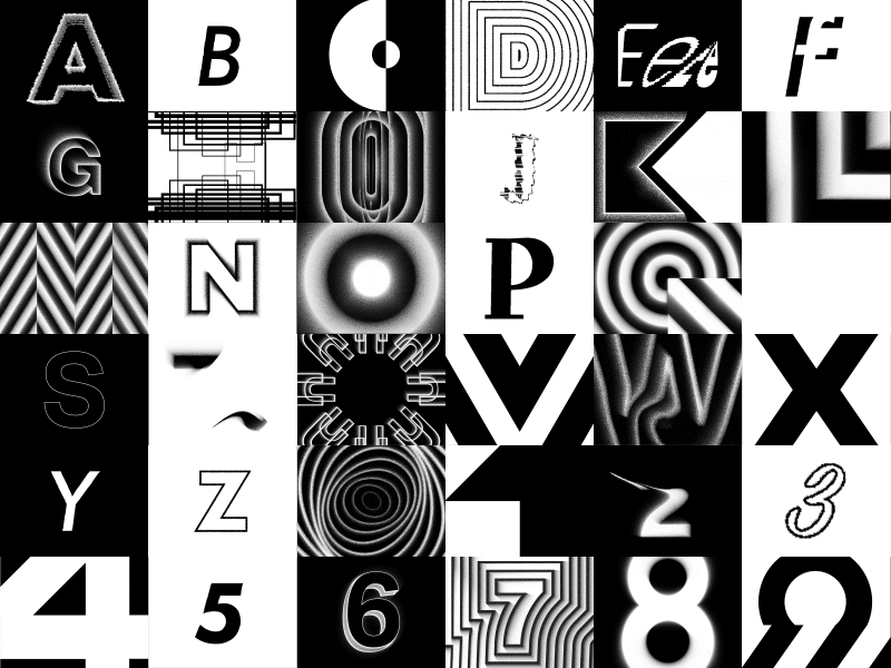 36 Days Of Kinetic Type - Full set 36 days of type 36daysoftype 3d animation design font graphic design kinetic kinetic type lettering letters logo motion motion design motion graphics type design typography