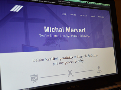 Michal Mervart - New Portfolio homepage icons page portfolio simple ui web website