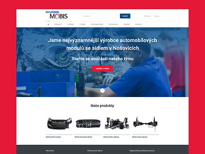 Website for Hyundai Mobis