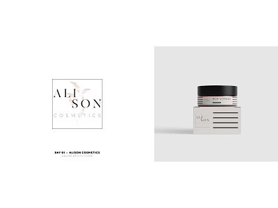 Alison Cosmetics -Day 01 branding design icon illustrator logo minimal typography