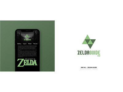 Zelda Guide -Day 02 branding design icon illustration illustrator logo minimal ui ux website