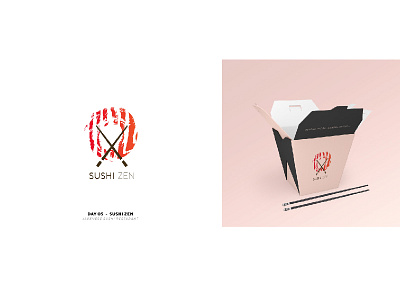 Sushi Zen -Day05 branding design icon illustration illustrator logo logochallenge minimal