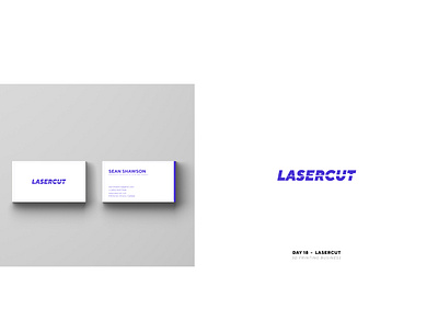 Lasercut -Day 18 branding design flat icon illustration logo logochallenge minimal