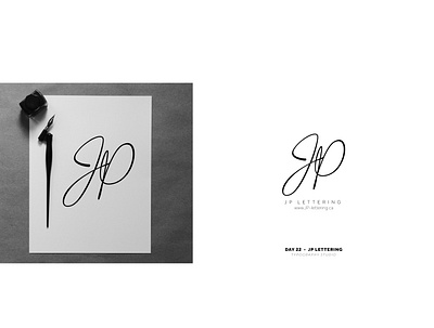 JP Lettering -Day 22 branding design flat icon illustration illustrator logo logochallenge minimal