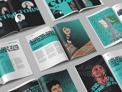 OMEGA Magazine cover illustration design editorial flat icon illustration logo magazine minimal typography vector