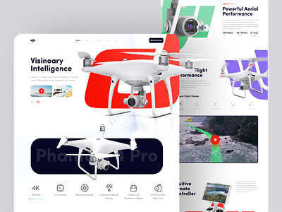 Dji Drone Landing Page Concept concept concept design design figma landing page landing page design landingpage ui ui design uidesign uiux