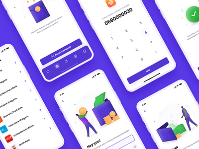 Banking app app bank bank app banking clean design hello hello dribbble illustration ios minimal mobile app mobile ui simple trand typography ui uiux ux vector