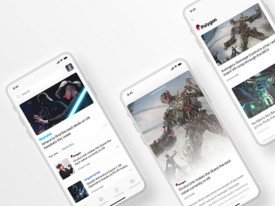 News feed app app clean design feed feeds ios light theme minimal minimalism minimalistic mobile app mobile ui news news feed newsfeed reader reading app topics ui vector