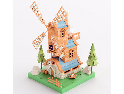 Stylized Windmill stylized windmill