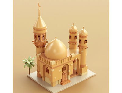 Arab Mosque arab mosque stylized