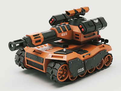 Concept Tank 05 military stylized tank