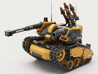 Concept Tank 08 military stylized tank