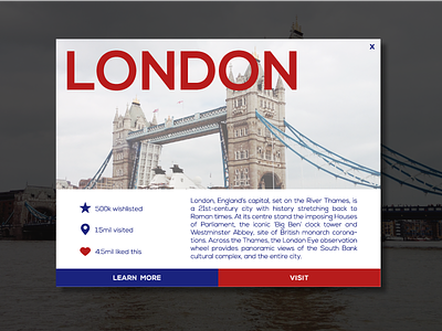 Day 014 - Location Card card dailyui day014 day14 location london ui user interface