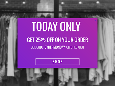 Day 017 - Special Offer dailyui day017 day17 offer popup sale special ui user interface