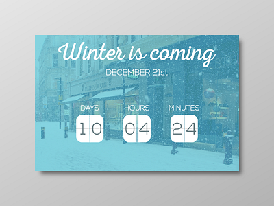 Day 026 - Event Box box counter dailyui day026 day26 event ui user interface winter