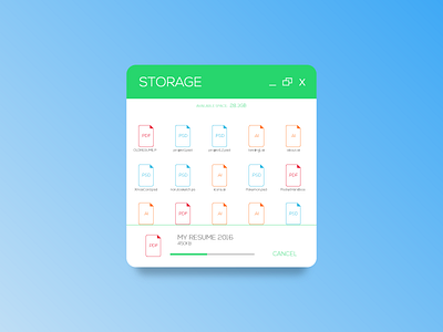 Day 037 - File Storage Widget