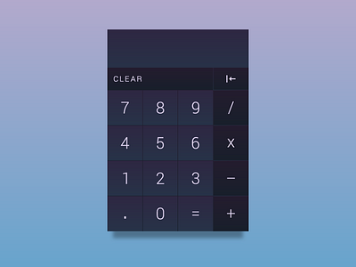 Day 042 - Calculator calculator dailyui day042 day42 ui user interface widget