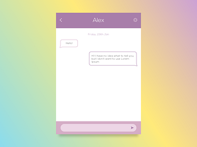 Day 053 - Chat UI chat daily dailyui day053 day53 ui user interface