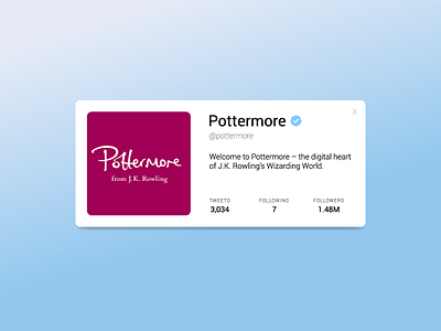 Day 057 - Twitter Profile card daily dailyui day057 day57 profile twitter ui user interface