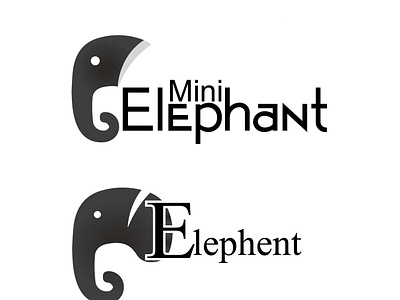 Artboard 1mini Elephent branding icon illustration logos typography