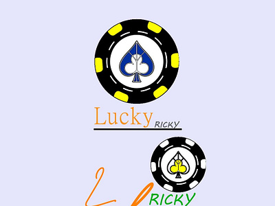 Artboard 1luckyricky Minimal 4logo branding design flat icon illustration vector