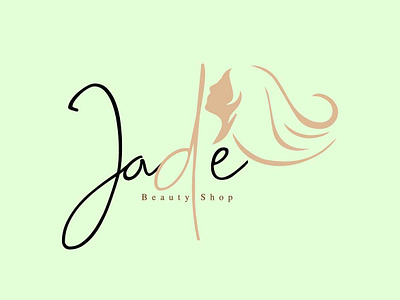 Artboard 1jade Beauty Logo branding flat illustration logos minimal typography