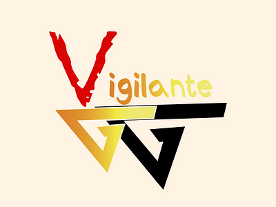 Artboard 1vigilante Logo branding flat icon illustration minimal typography vector