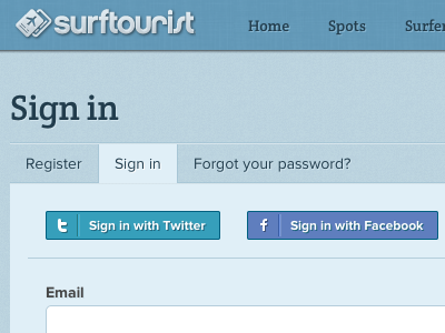 Surftourist: css social media buttons