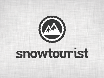 Snowtourist new logo play icon logo surf