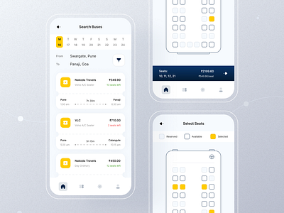 Bus Ticket Booking App - UI Design