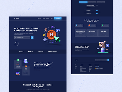 Cryptico - Cryptocurrency Website Design