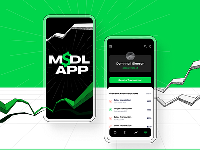 MIDL - Fintech Mobile App (UI Concept) app bank branding daily ui design escrow finance flat illustration logo minimal money transacrion ui ui ux ux