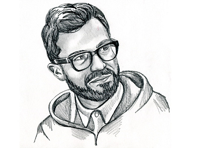 Jorge illustration pencil portrait