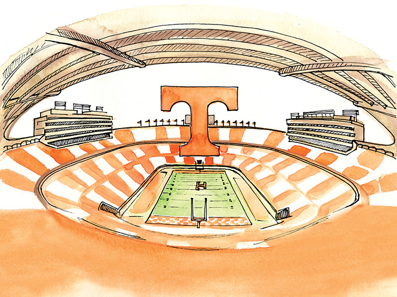 University of Tennessee Stadium by Lindsay Gilmore on Dribbble