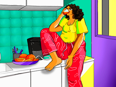 Orange Juice design digitalart illustration orange photoshop women women empowerment