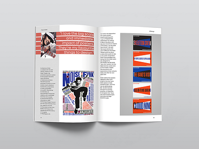 magazine layout | Paula Scher