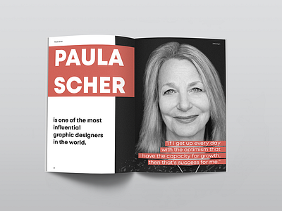 magazine layout | Paula Scher