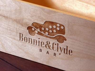 Logotype | Bonnie & Clyde Bar design designer illustration logo logotype logotypedesign photoshop