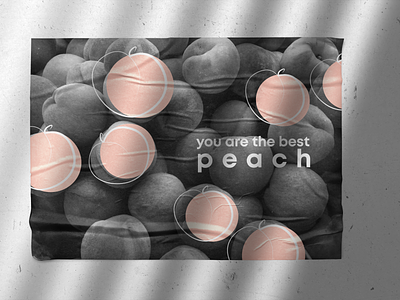 poster | peach design designer graphic design poster