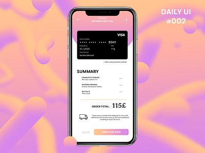 DailyUI 002 - Credit Card Checkout