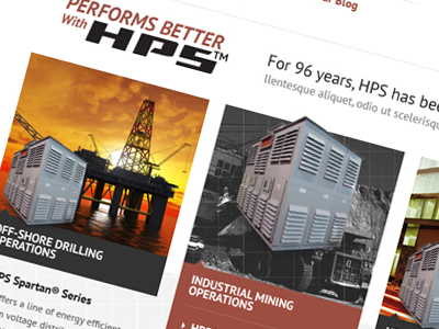 HPS™ Homepage detail