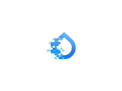 Pixeldrop - Icon branding design design elements drop logo pixel pixelated pixeldrop resources