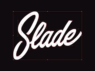 WIP Slade logo - Bezier Curves 90 degrees bezier curves branding design identity logo straight curves